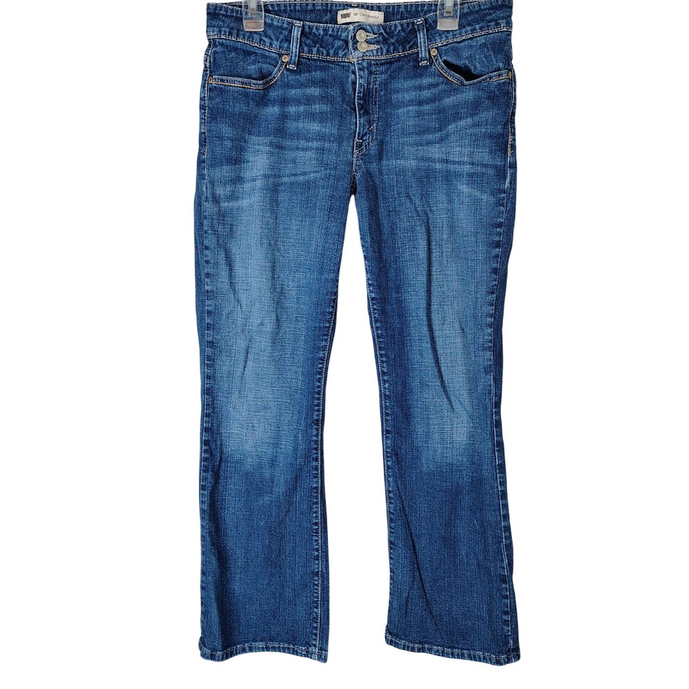 Levis 529 Curvy Bootcut Jeans Womens 14S W32 L30 Medium Wash Blue‎ Denim
